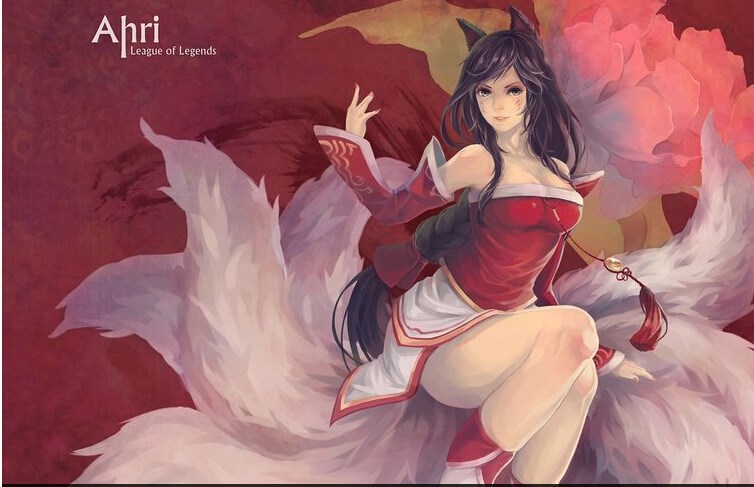 lol高清图纸壁纸 进击的九尾妖狐阿狸福利(5)