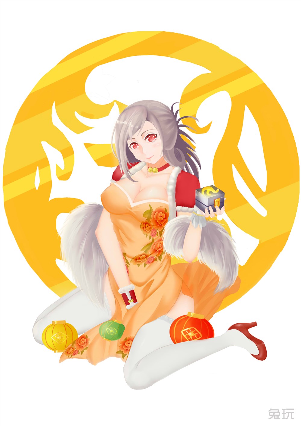 赛丽亚节庆旗袍—— 菜逼画手xjb涂