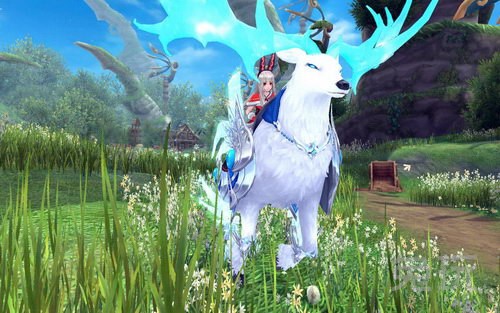 幻想神域情人节 骑着冰晶雪鹿接妹子