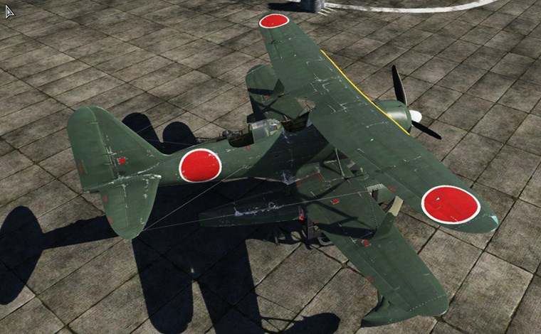 战争雷霆日系战机介绍 f1m2零观一一型